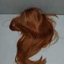 Allbell Ginger Wigs for Women 4x4 Realistic Scalp Free Parting Long Straight layered Wig With Bangs 26 inch Natural Looking Wig Synthetic Heat Resistant Fiber for Daily Party Use