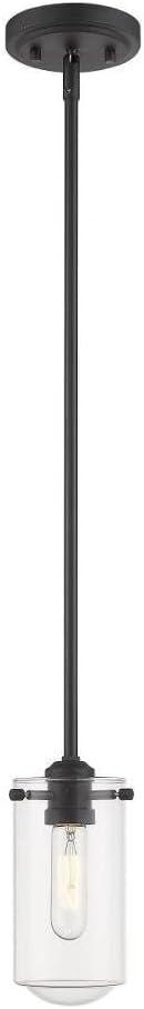 Z-Lite 471MP-MB 1 Light Mini Pendant, Matte Black