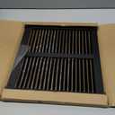 12"w X 10"h Steel Return Air Grilles - Sidewall and Ceiling - HVAC Duct Cover - Black [Outer Dimensions: 13.75"w X 11.75"h]