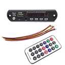 HiLetgo 12V MP3 WMA Audio Bluetooth Decoding Board w/SD Card Slot/USB/FM/Remote Decoding Module for Car with LCD Display and Remote Controller