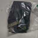 FREE SOLDIER Men's Waterproof Snow Insulated Pants Winter Skiing Snowboarding Pants with Zipper Pockets (Medium(34-36)/32L, Black)