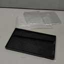 Display Cases for Minifigures, 4 Mini-Figure Display Boxes Fits for Block Figures, Minifigures Cases with 3 Removable Stands Fits for Lego 95% Minifigs, Characters and People, L, Black