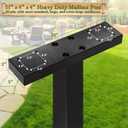 Mailbox Mounting Post In-Ground Mailbox Post for Outside,51 x 4 x 4 inches Heavy Duty Outside Post Mount for Dual Mailboxes with Mounting Plate for Curbside Residential