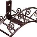 TomCare Garden Hose Holder Heavy Duty Water Hose Holder Holds 150 FT Hoses Solid Metal Hoses Hanger Wall Mount Decorative Durable Garden Hoses Storage Hose Reel Hose Organizer for Outside Yard, Bronze