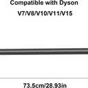 Replacement Wand Extension Tube for Dyson V7 V8 V10 V11 V15 Models,Quick Release Wand Accessories Compatible with Dyson Cordless Stick Vacuum Cleaner of V7 V8 V10 V11(Iron)