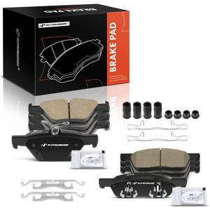 A-Premium Front and Rear Ceramic Brake Pads Set Compatible with Subaru Models - Ascent 2019 2020 2021 2022, 8-Pack