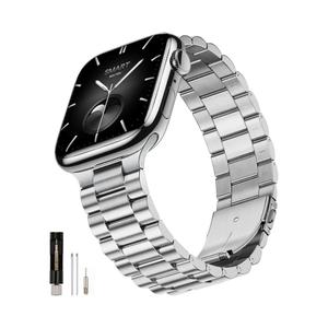 SUNFWR Compatible with Apple Watch Band 44mm 45mm 42mm 46mm 49mm for Men Women, Stainless Steel Metal iWatch Band for Apple Watch Series 11/10/9/8/7/6/5/4/3/2/1/SE/SE2/SE3 Ultra3/2/1 (No case)