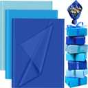 PLULON 60 Sheets Blue Tissue Paper Bulk, Tissue Paper for Gift Bags Crafts Packaging Birthday Baby Shower Bachelorette Bridal Shower Father Day Blue Party Frozen Mermaid Party Decorations