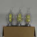 Philips LED 60W BA11 E12 Base 3-Pack Ultra Definition Daylight (5000K) 500 Lumen (5W = 60W) Dimmable Clear Flicker-Free Candelabra Light Bulbs