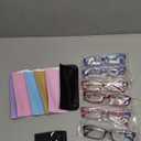 Gaoye 2.25 Reading Glasses for Women, 6 pack Fashion Readers for Women Spring Hinge Eye Glasses, Blue Light Reading Glasses (*C1 Mix Color)