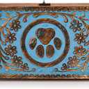 Kimona Jewelry Boxes Mango Wood Handcarved Wooden Decorative Treasure Chest Jewelry Organizer Housewarming Gifts (8"X 5"X 3")