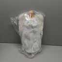 Christmas Tree Topper Angel with Lights, Xmas Tree Toppers Decorations Ornament with White Feather Wings, Plug in Christmas Tree Angel Treetop for Indoor Office Holiday