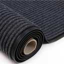 SRDDQLC Commercial Grade Door Floor Mat Brush Step Entrance Mat 3' x 5' Outdoor Indoor Mat Waterproof Rubber Back Rugs for Home Office Business Areas Dark Grey