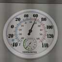 Indoor Outdoor Thermometer Hygrometer - Waterproof Hanging Wall Thermometer Decorative Outdoor Thermometer Large Numbers, No Battery Needed Outdoor Thermometers for Patio (10 Inch, White 10")