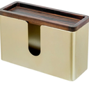 MyGift Gold Paper Towel Holder - Wall Mounted Paper Towel Dispenser & Bathroom Napkin Holder