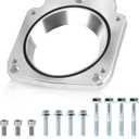 551513 LS Throttle Body Adapter 92mm Compatible with LS1 3 Bolt Intake Manifold to LS3 4 Bolt Throttle Body DBC L33 L59 LM4 LM7 LQ4 LQ9 LR4 LS6 LSX 4.8L 5.3L 5.7L 6.0L Replacement for 551513