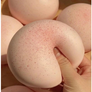 Cheese Slow Rising Squishy Toy, Soft Foam Stress Relief Squeeze, Sticky Food Squishies, Bread and Butter Squishy Style for Desk Decor or Gift (Pink)