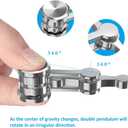 Updated Version Fidget Spinner, Metal Sensory Fidget Hand Toys, Focus Finger Spinning Toys for Kid and Adult Relieving Stress Boredom, Party Favors, Return Gifts, Goodie Bag Stuffers, Classroom Prizes