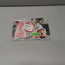 Whaline 30Pcs Christmas Reflective Car Magnets Set Colorful Bulb Light with Lines 8 Design Cartoon Santa Reindeer Gingerbread Refrigerator Garage Magnet Decal Decoration, 1.9x3.94 inches, 7.87 inches