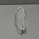 AUOON Clip On Strainer Silicone for All Pots and Pans, Pasta Strainer Clip on Food Strainer for Meat Vegetables Fruit Silicone Kitchen Colander (White) (Standard 8.86 x 3.55 in)