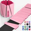 SPORTBIT Wrist Weights, Ankle Weights for Women – Set of 2 (1LB Each), Adjustable Weighted Bracelets for Home Gym, Running, Yoga, Exercise and Strength Training, Pink