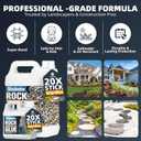 Rock Glue for Landscaping 2 Gallon Mulch Hold with Grip Max, Strong Adhesion& Max Coverage Gravel Binder for Rocks, Gravel & Pine Straw, Covers Up to 3X Area, Fast-Drying & Weather-Resistant