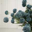 12Pcs Fake Kiku Flowers, Artificial Small Chrysanthemum Balls with Stems, Faux Silk Mini Pompon Mums for Vase Floral Arrangement DIY Bouquets Wedding Party Table Centerpieces Home Decor (No Vase)