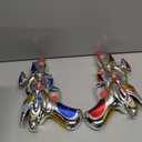 ArtCreativity Super Spinning Space Toy Gun (2 Pack), Red & Blue Light Up Toy Guns with Flashing Lights & Sound Effects, Space Blaster, Cosplay Ray Guns, Prop Toy Gun for Toddlers, Batteries Included