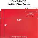 Dunwell Plastic Colored File Folders (12 Pack), 1/3 Tab Filing Folders for 8.5x11 Letter Size Documents, Assorted Colors, Acid-Free Poly, Includes Labels