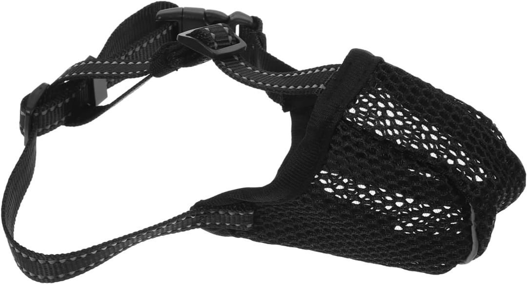 Soft Mesh Muzzle for Large Dogs Adjustable Dog Mouth Cover Breathable and Durable Design to Biting Barking and Chewing for Training and Safety