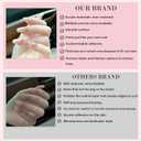 2 x 6 Packs (144 Pcs) Press on Nails Medium Design, OPkssnails Press On Nails Medium Almond and Square, Glue on Nails Kit with Nail Glue Adhesive Tabs, Gel Fake Nails for Women