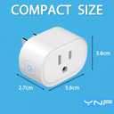 YNF Mini Smart Plug, Simple Setup with One Voice Command, Smart Plugs That Compatible with Alexa , Remote Control, Timer & Schedule, BLE Mesh Plug Requires Alexa Echo 4 Pack
