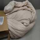 Bedsure Comforter Duvet Insert - Quilted Comforters Oversized King Size, All Season Duvet, GentleSoft Down Alternative Bedding, with 8 Tabs, Gifts for Women/Men, Beige, Oversized King 116 x 98 Inches