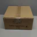 Flush Mount Ceiling Light Fixtures, 2-Light Black and Gold Ceiling Mount for Farmhouse with Seeded Glass Lampshade, Industrial Flush Mount Light Fixture for Hallway, Kitchen, Entryway and Foyer