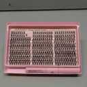 Lash Clusters Kit Wispy Eyelash Clusters Lashes Natural DIY Lash Extension Kit 10-16mm Cluster Eyelash Extensions Kit 300pcs C Curl Individual Lashes Cluster Eyelash (With Tweezers)