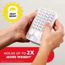 Command 15 Lb XL Heavyweight Wall Hook, Damage Free Hanging Wall Hook with Adhesive Strips, Heavy Duty Single Wall Hook for Hanging Back to School Organizers, 2 White Hooks and 8 Strips