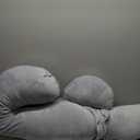 Momcozy Pregnancy Pillow, Original F Shaped Maternity Pillow for Pregnant Women with Adjustable Wedge Pillow, Full Body Support Pregnancy Pillows for Side Sleeping with Velvet Cover, Grey