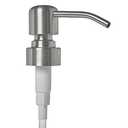 Metal Soap Dispenser Pump for Your Soap or Lotion Dispenser - Replacement Pump 28/400 with 9" Tube and Collar Ring (Long Spout Stainless)