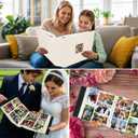 Linen Hardcover Photo Album 4x6 1000 Photos Large Capacity for Family Wedding Anniversary Baby Vacation, 4x6 Photo Albums with Front Window Holds 1000 Horizontal and Vertical 4 x 6 Pictures(Beige)