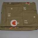 SATINIOR Fabric Christmas Advent Calendar with Pockets Xmas Tree Empty Cloth Advent Calendar to Fill 24 Days Reusable Natural 24 Days Countdown Hanging Storage Bag for Home Xmas Countdown Decoration