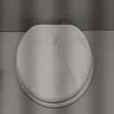 Elongated Toilet Seat Wood Toilet Seat Prevent Shifting with Zinc Alloy Hinges American Standard Size Toilet Seat Easy to Install also Easy to Clean(Elongated,Marble)