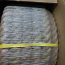 2 Inch Natural Jute Rope, 50 Feet Thick Hemp Rope, 4 Strands Twisted Manila Ropes for Docks, Nautical, Raliings, Decorating, Indoor/Outdoor Use