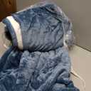 Heated Blanket Electric Blanket Queen Size 84"x90" Fast Heating Electric Blanket with Dual Control 10 Heat Levels & 10 Hours Auto-Off Overheat Protection Cozy Soft Flannel Heated Throw Blanket (Gray)