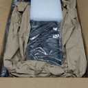 Fashion TV Tray Table with Large Tabletop, Adjustable Sofa Table with Storage Baskets, Strong Metal Frame, Tv Dinner Tray Table for TV Watching, Meals, Snacks (Oval, Brown, 16.93inch x 12.6inch)