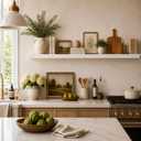 Solid Wood White Floating Shelves Wall Mounted, Molding Floating Wall Display Shelf, 60 inch, 60 inches x 5.25 inches x 2.95 inches