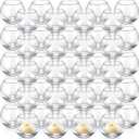 Ziliny 48 Pcs Clear Glass Votive Candle Holders Bulk Tealight Candle Holders Wedding Table Centerpiece Decor Vase for Wedding Bridal Shower Party Decoration