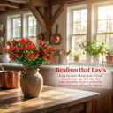 Cabilock 5Pcs Artificial Strawberry Stems 10.6" Realistic Red Berries Stems, Faux Fruit Branches for Summer Farmhouse Kitchen Decor, Berry First Birthday Party Supplies, Tiered Tray Wreath Picks