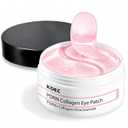 KOEC PDRN Collagen Eye Patch 60,Under Eye Patches for Puffy Eyes and Dark Circles,Eye Mask with Hydrolyzed Collagen & Niacinamide,Bridesmaid Gifts for Woman