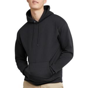 Hanes Men's EcoSmart Hoodie, Midweight Fleece, Pullover Hooded Sweatshirt (XX-Large, Black)