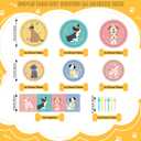 96Pcs Pet Dog Birthday Party Decorations, Disposable Puppy Themed Party Tableware Supplies with Paper Plates Napkins, Pet Dinnerware Decoration Set for Birthday Table Decor